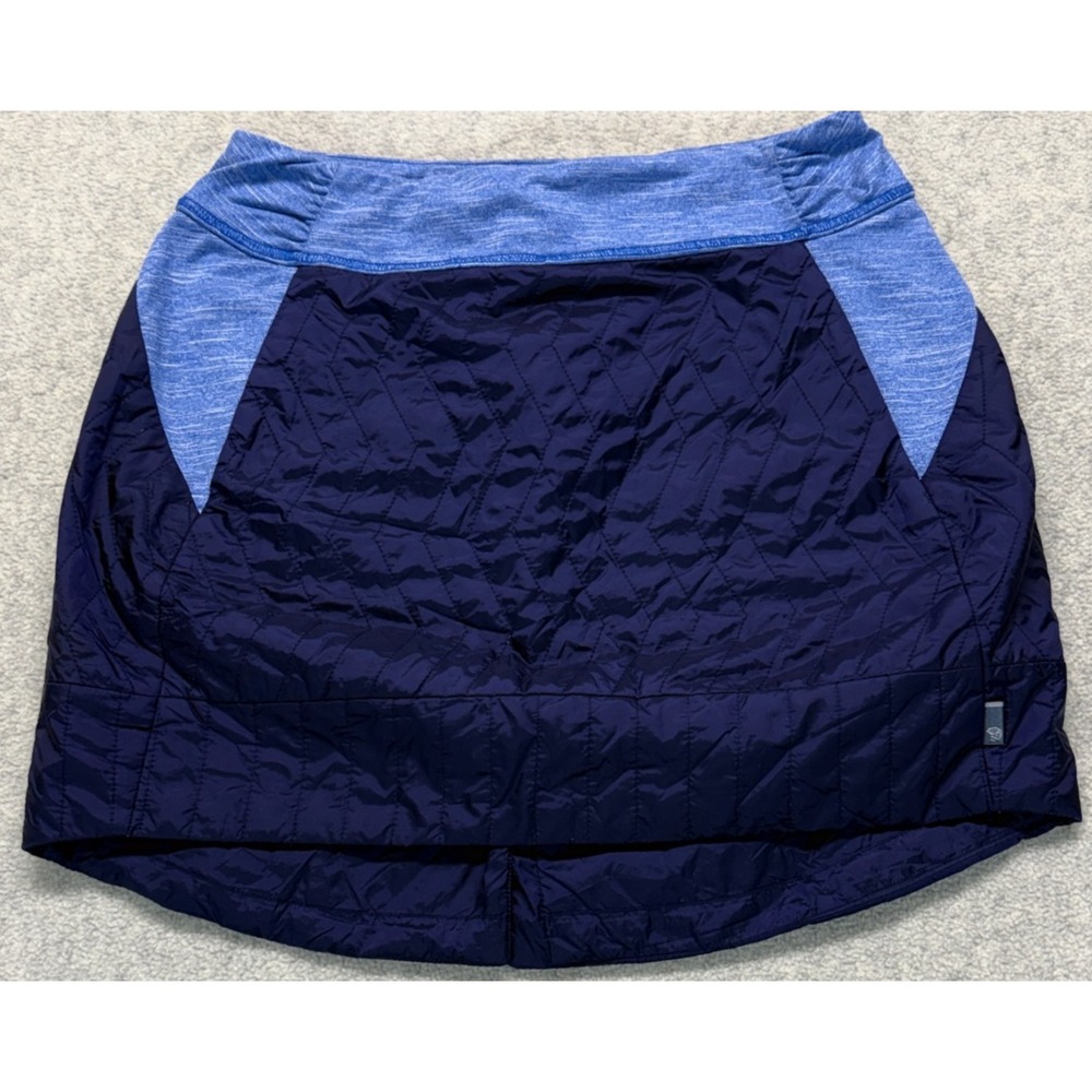 Mountain Hardwear Womens Mini Skirt Blue Trekkin Insulated Quilted Hiking M